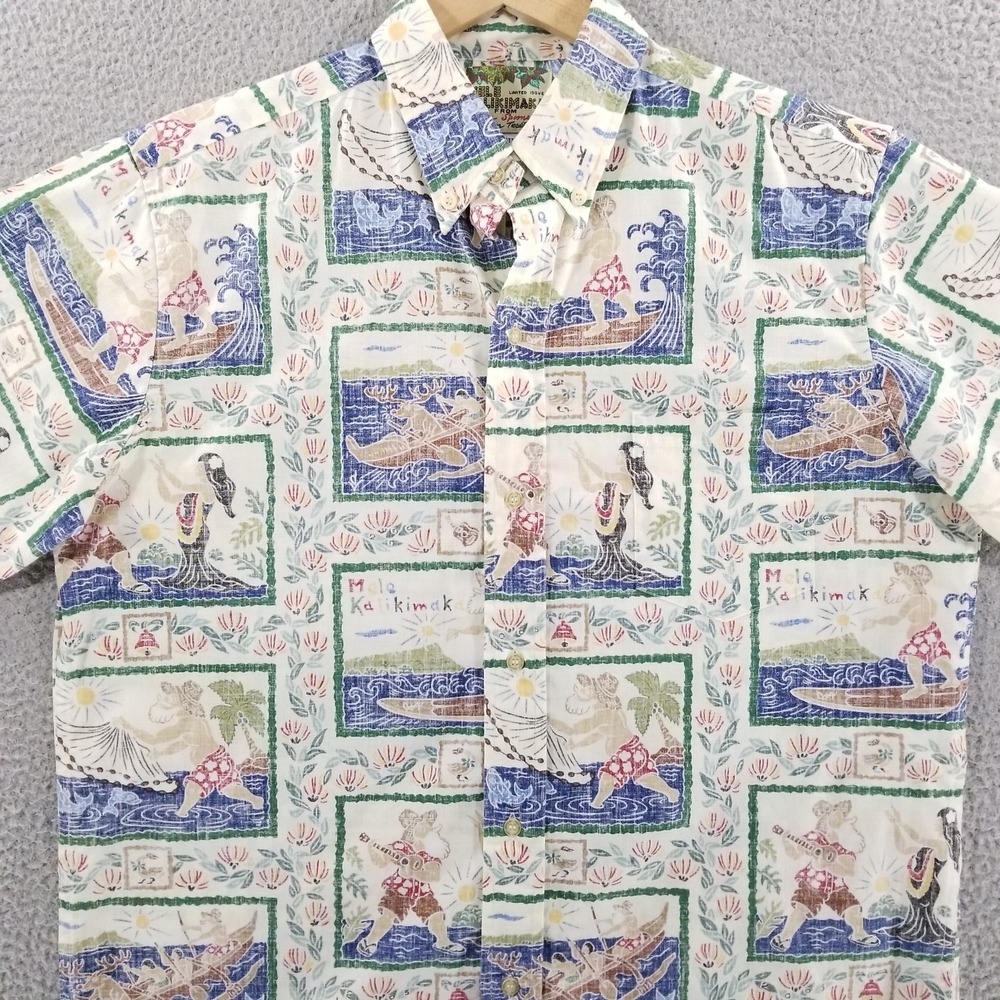 Reyn Spooner Mele Kalikimaka Shirt Mens Medium Christmas 2005 Hawaiian Limited